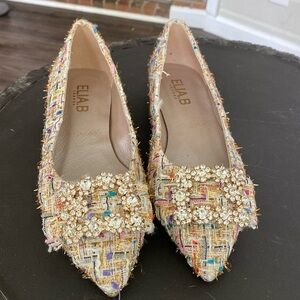 NWOB | Anthropologie Elia B Tweed Flat Shoes! New without tag.